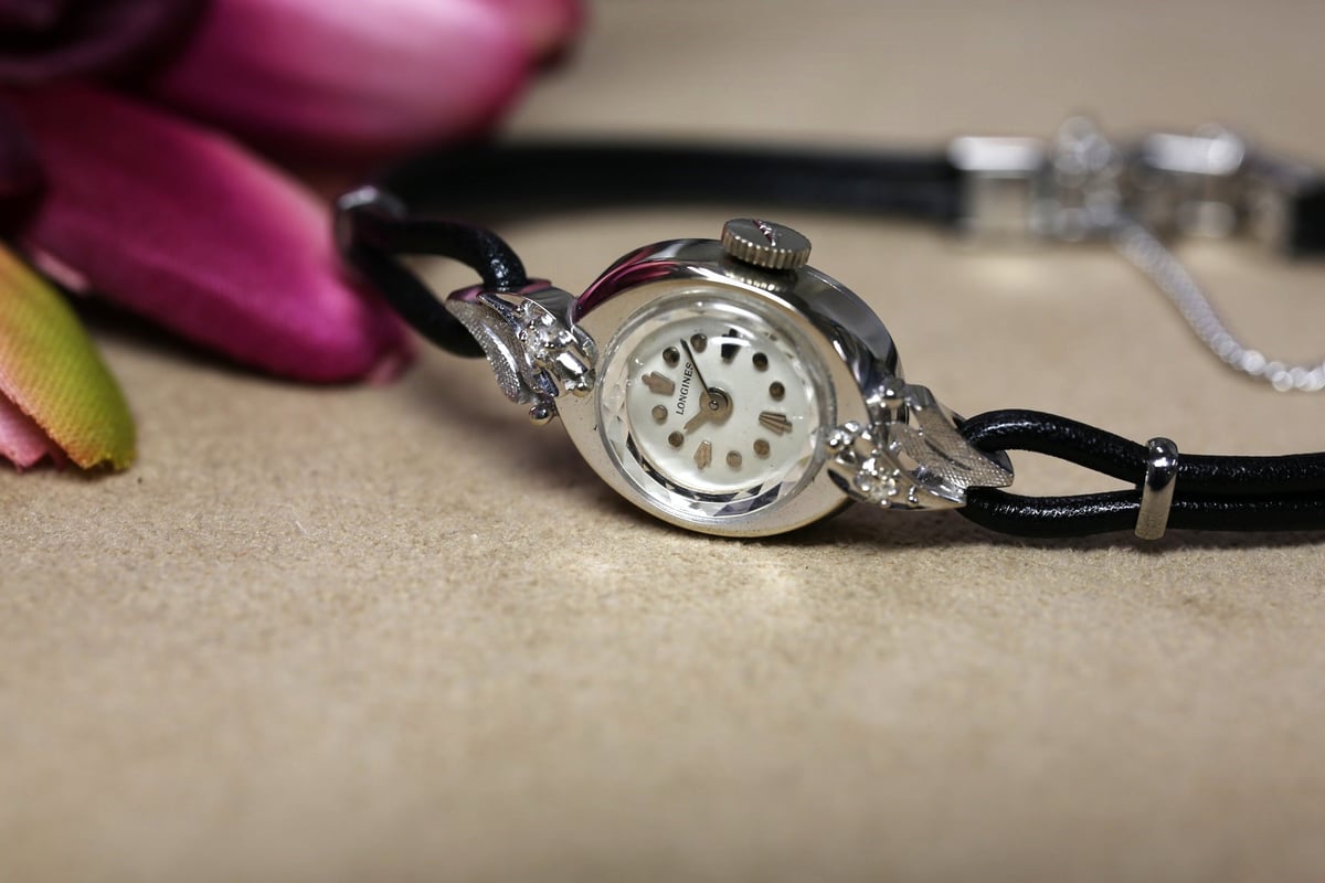 AO-29C ロンジン LONGINES レディース手巻き K14WG | アンティーク