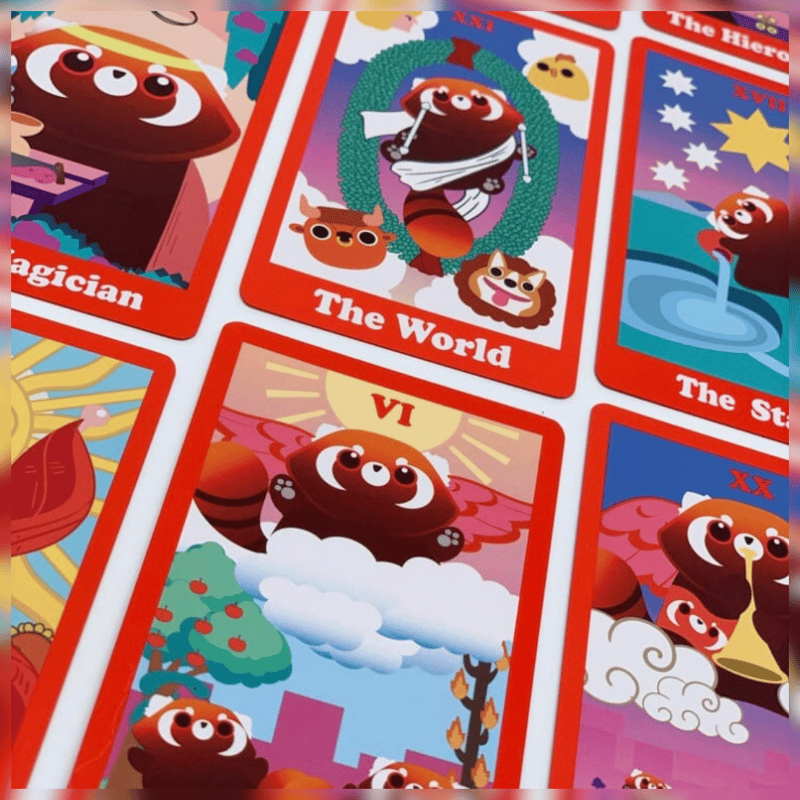 レッサーパンダのタロットカード｜作者直輸入・希少デッキ | タロクル