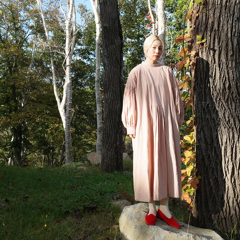 NEIGHBOR'S TEA TOWEL DRESS - PINK | madder madder