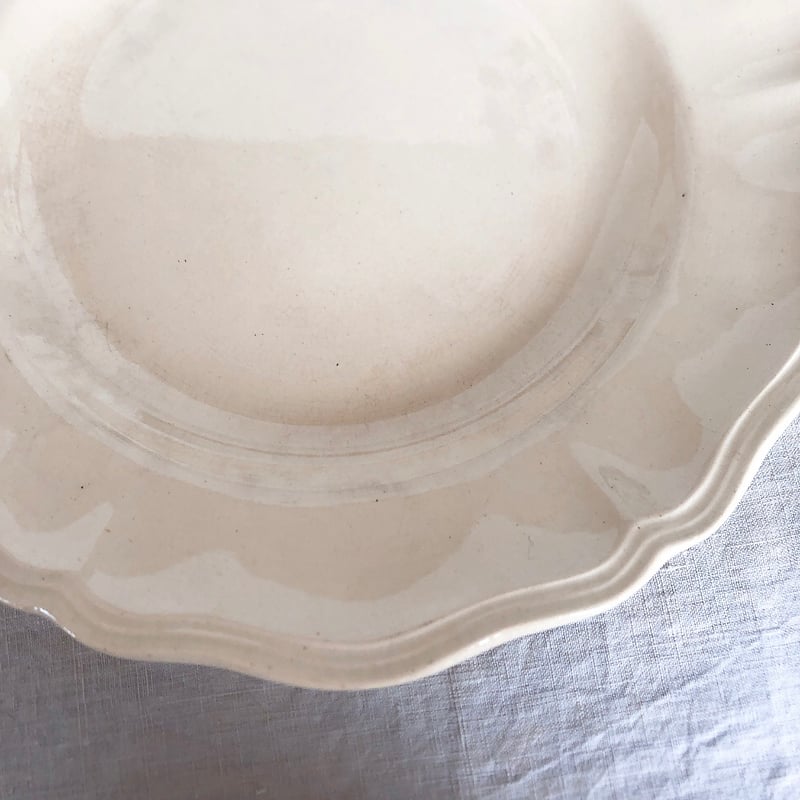 フランス ディゴワンサルグミンヌ 花リムケーキスタンド コンポティエ