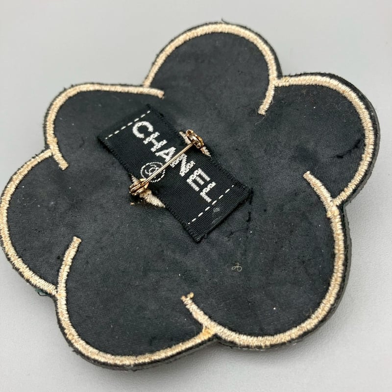 CHANEL (シャネル) ヴィンテージ ココマーク カメリア ブラック