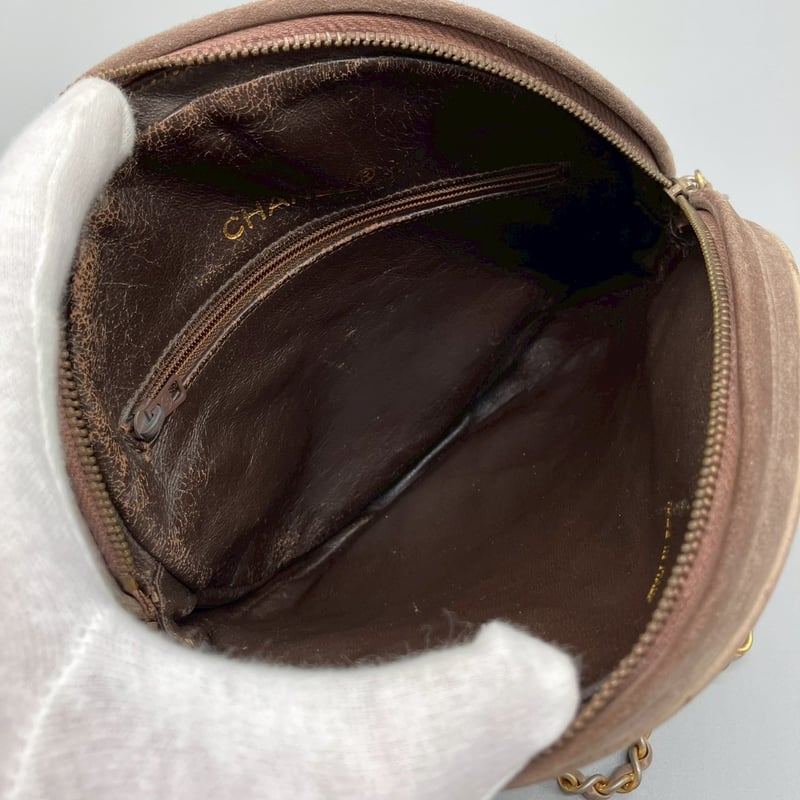 CHANEL (シャネル) ヴィンテージ ラウンド スエード フリンジ