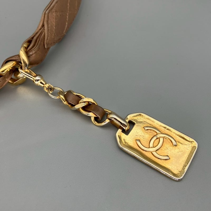 CHANEL (シャネル) ヴィンテージ 31 RUE CAMBON レザー チェーン ベルト