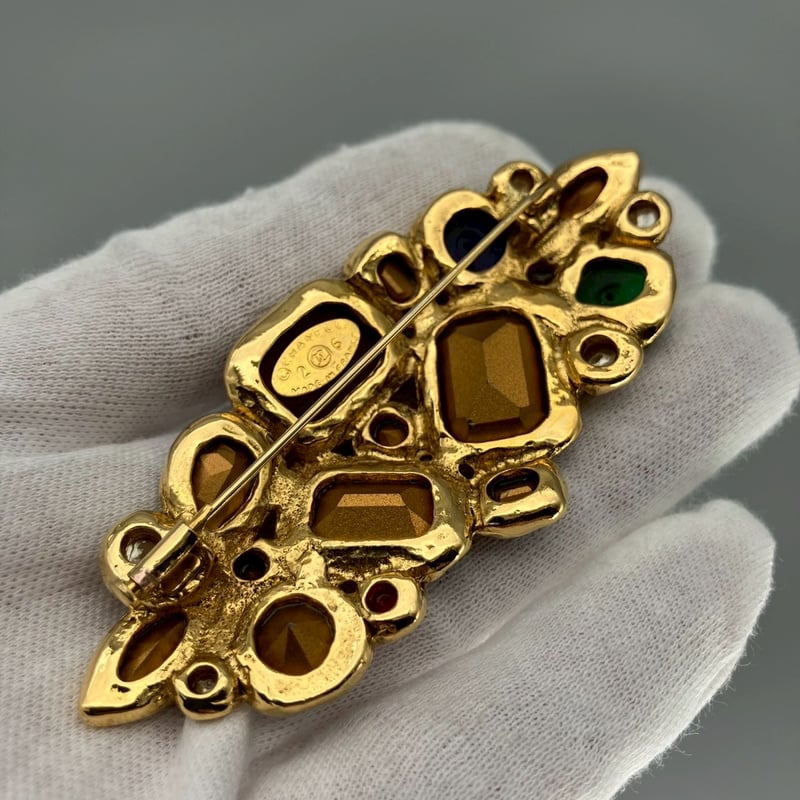 CHANEL (シャネル) ヴィンテージ カラーストーン グリポア ライン