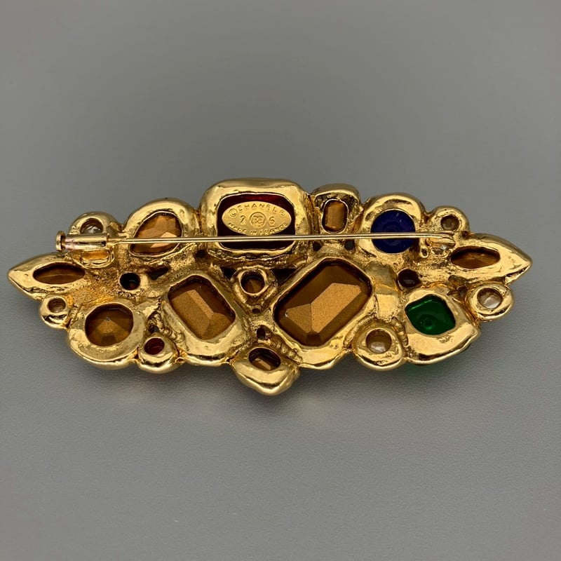 CHANEL (シャネル) ヴィンテージ カラーストーン グリポア ライン