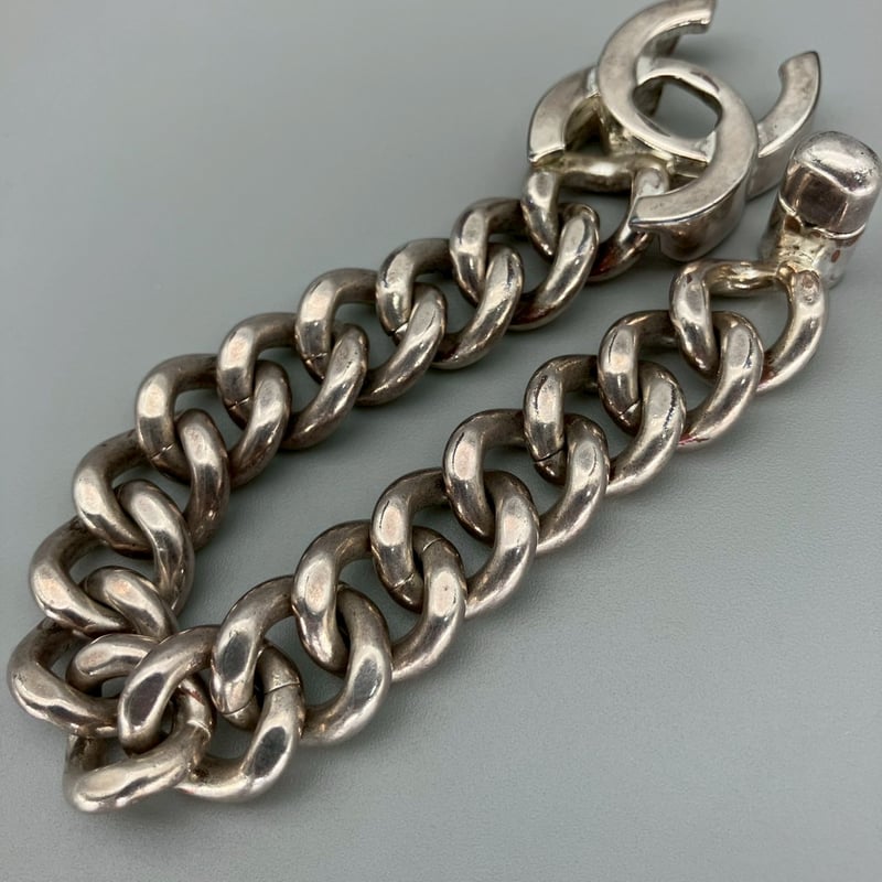 CHANEL (シャネル) ヴィンテージ ターンロック ココマーク シルバー