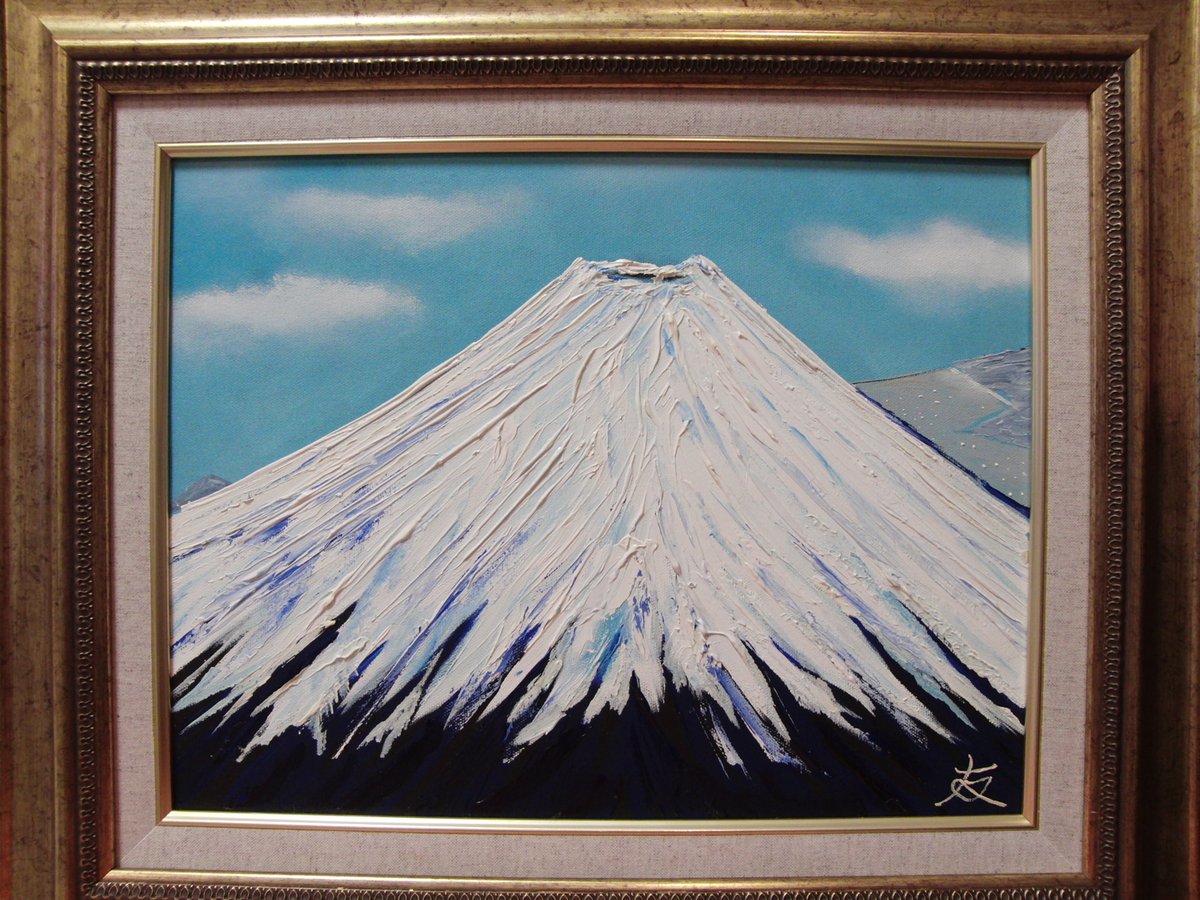 TOMOYUKI・友之、キャット・宇宙猫、証明書付、額付、絵画 油絵 油彩画