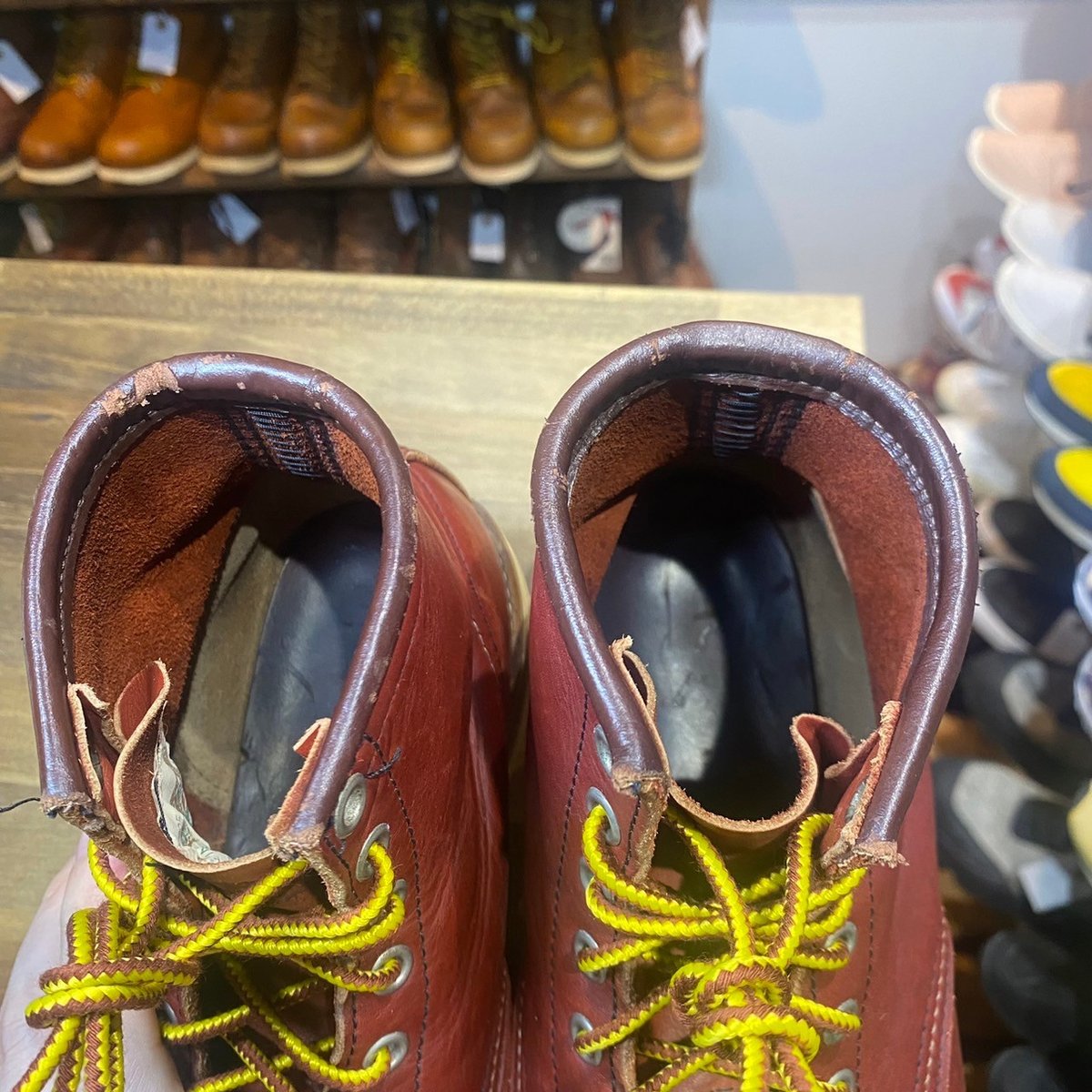 90s Vintage REDWING 8875 四角犬タグ アイリッシュセッター 7E 赤