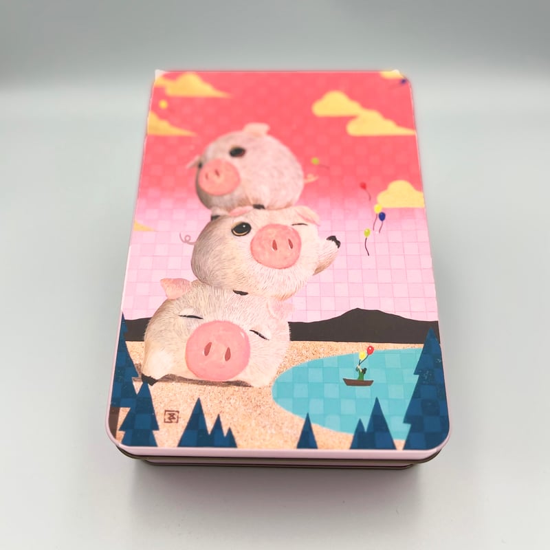 ✨NEW 三匹のこぶた缶 (A.satoshi)（9種類）冬セレクション⛄ | 福花堂