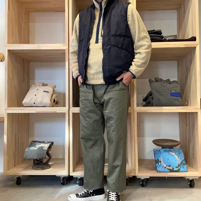 SASSAFRAS / WHEEL BARROW VEST(NAVY) | weaver