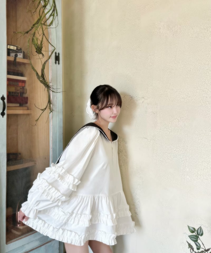 LW sailor collar frill blouse | Little World