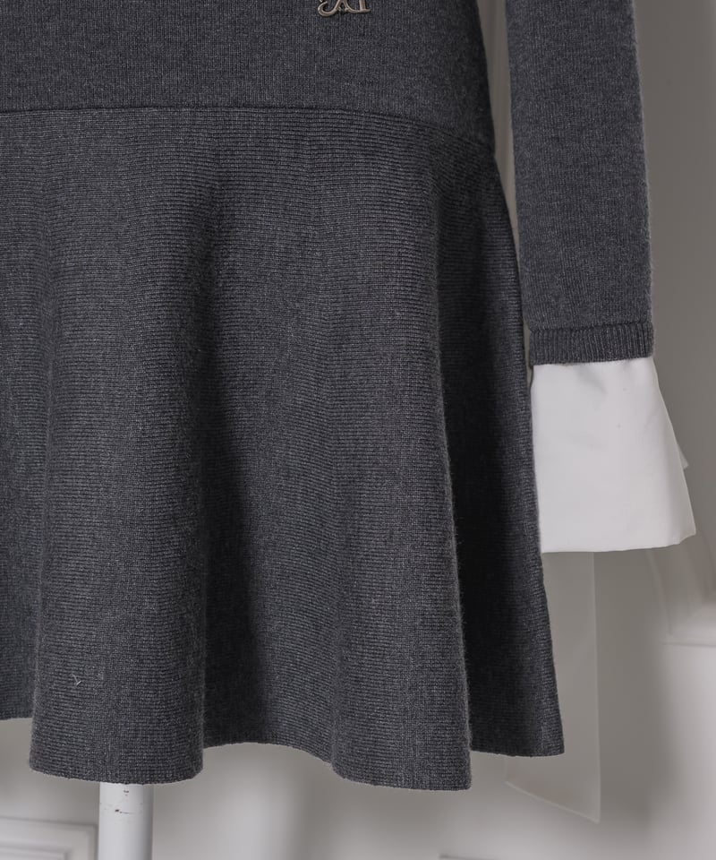 シャツレイヤードミニニットワンピース | DOLCELICHE（ドルチェリーチェ）