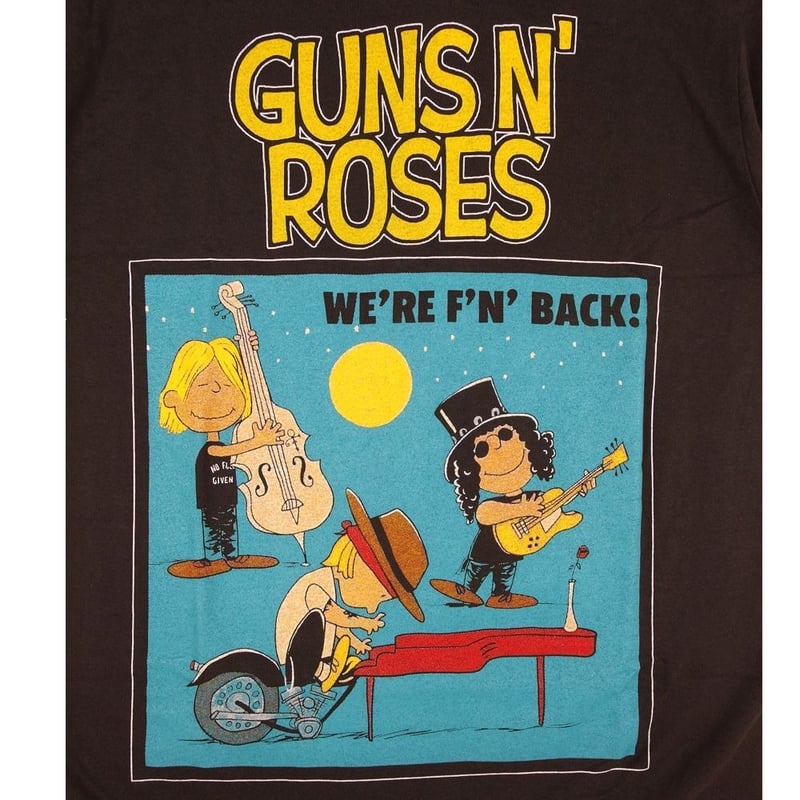 GUNS N' ROSES ガンズアンドローゼス Tシャツ Hanes製 チャコール L