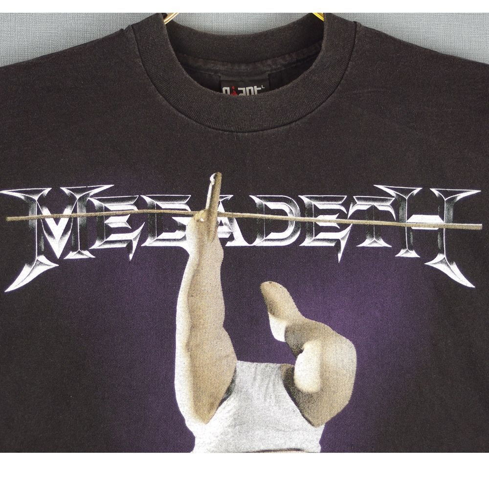 MEGADETH メガデス Tシャツ ブラック Lサイズ 半袖 USA製 ヘヴィメタ