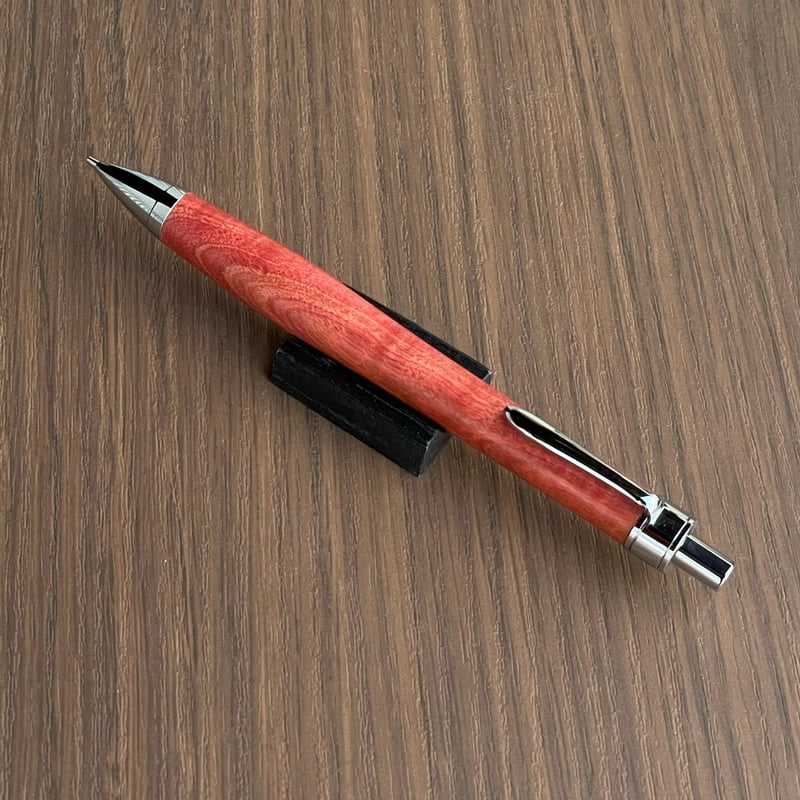 ピンクアイボリー縮杢/PINK Tiger(ピンクタイガー)UMA12木軸シャープ