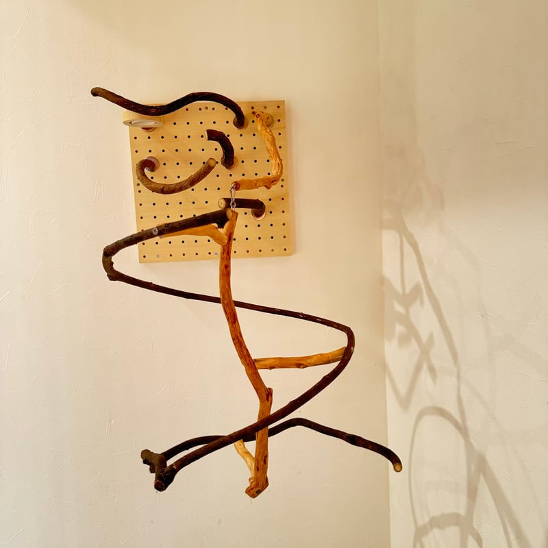 コトリのなる木 自由にカスタム 壁掛けバードアスレチック【インコの