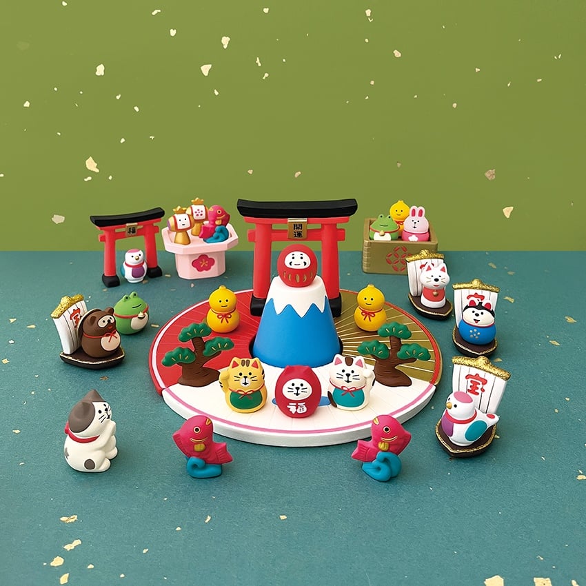 のせのせ招き猫(ぶち) 【FUKU福MONO 豆福】 | CHEER-FUL*