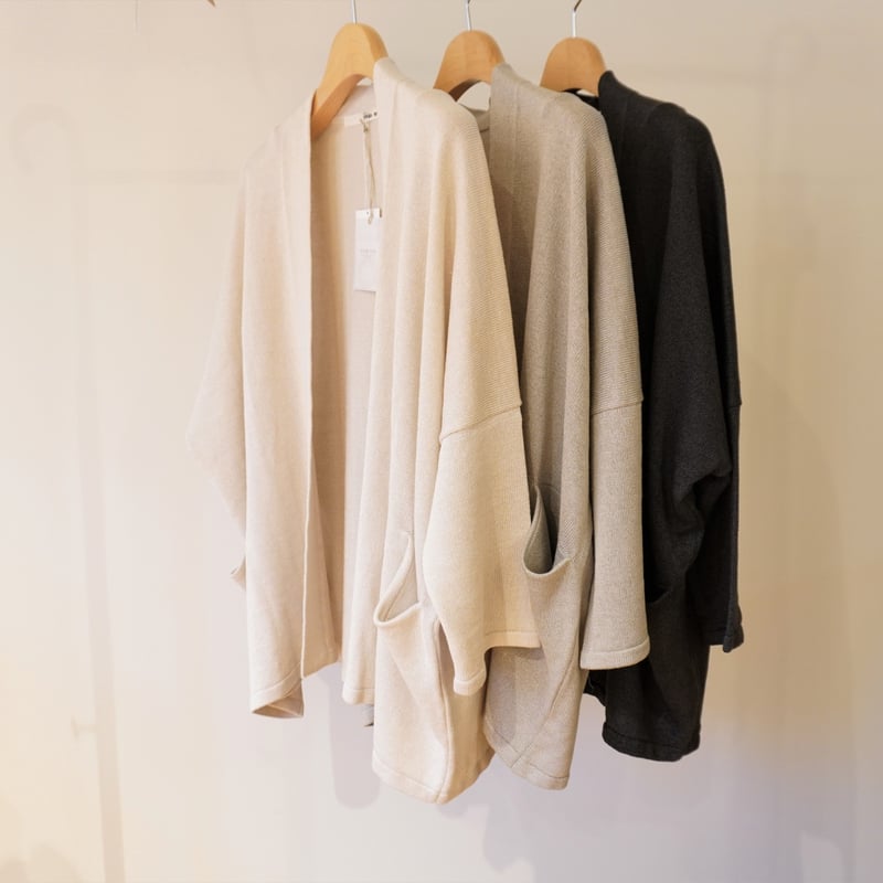 evam eva／シルクリネン ワイドカーディガン | Beignets Online