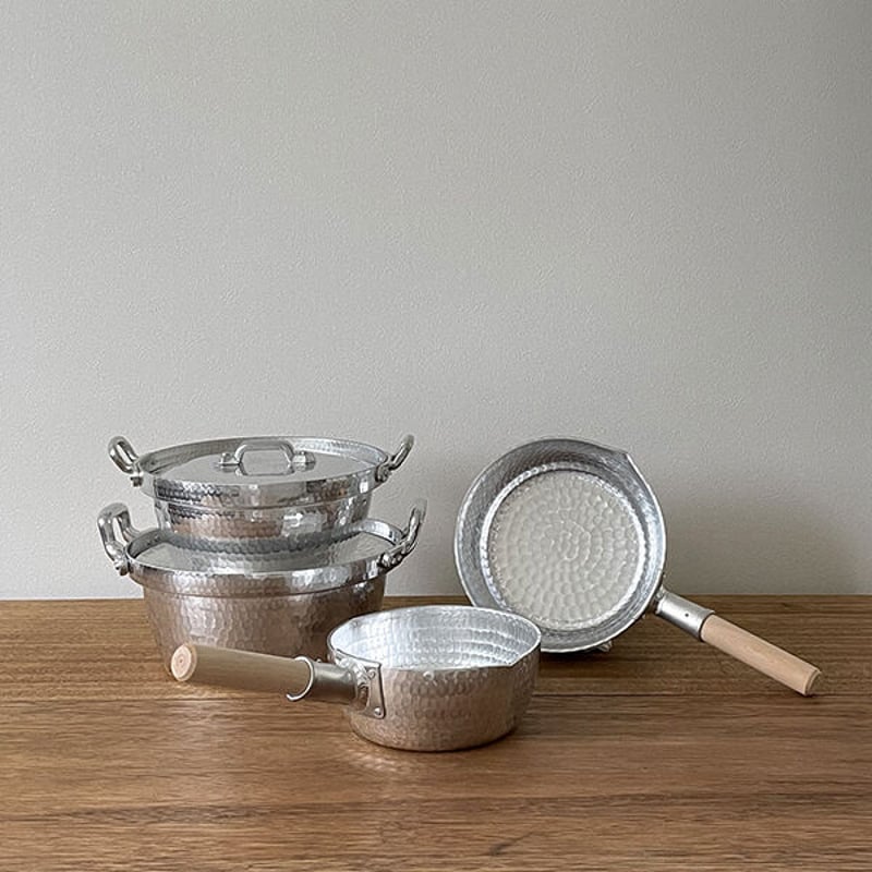 姫野作. 本手打 行平鍋 7寸/21cm 両口 | YAOCA（やおか）日日の道具