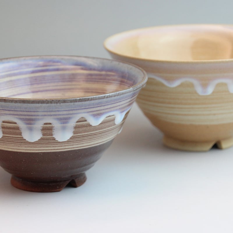 萩の雫｜しずく・そら飯茶碗ペア（化粧箱）｜萩焼 萩陶苑 椿秀窯