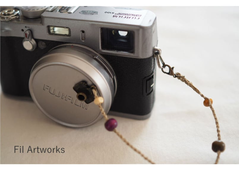 レンズキャップストラップ／ビンテージカメラ | Fil Artworks