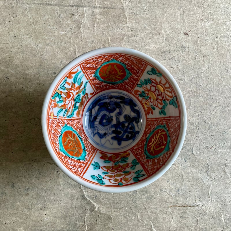 🔶SALE🔶岐阜 秀峰窯中垣連次 金彩染赤絵5.5寸反鉢 | MatsuBokkuri