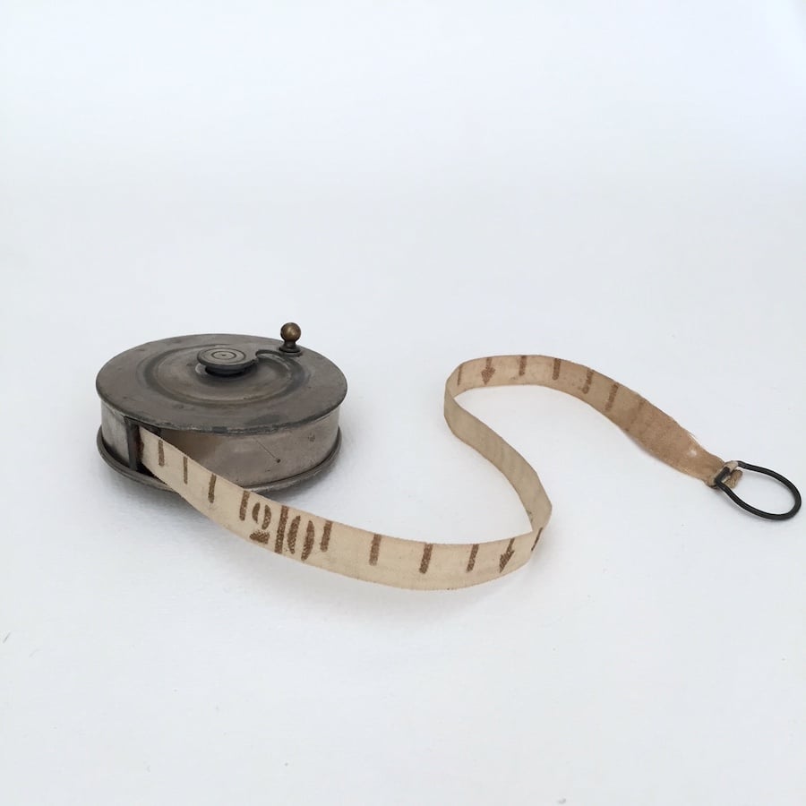measure tape / アンティーク巻き尺 手巻き メジャーテープ | cocon
