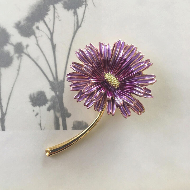 矢車菊のヴィンテージブローチ兼ペンダントトップ/イギリス