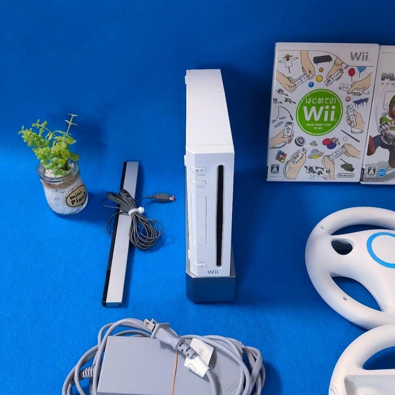 任天堂 wii 4人で遊ぶ♪本体 ハンドル マリオカート Newスーパーマリオ