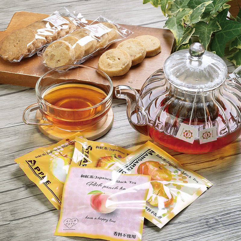 ホワイトデーおすすめ｜くだもの和紅茶とクッキーセット 【3BS Tea