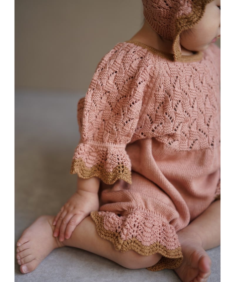 MABLI]【残りわずか！】AWENA ROMPER| PINK EARTH | RonRo