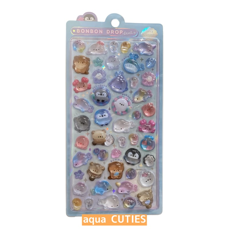 ボンボンドロップシール (各種類1枚まで） | AQUAS Gift Shop / onl