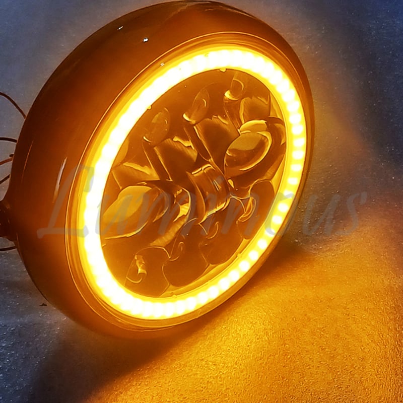 180パイ LEDヘッドライト イカリング エンジェルリング デイライト