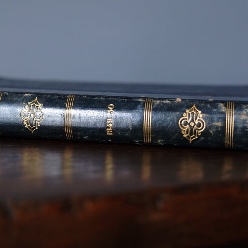 古書 彩色モード版画付 本 Magasin des Demoiselles 1849-50年