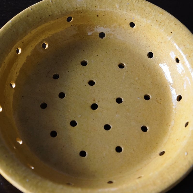 フェセル 黄釉 皿 φ22.5cm フランス アンティーク 0501639 | jinen_a