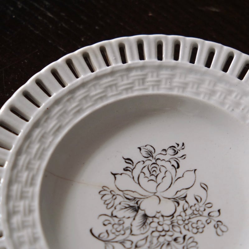 KGリュネヴィル パニエ皿 平皿 パン皿 φ14.7cm フランス アンティーク