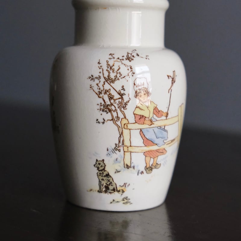 Lunéville リュネヴィル マスタードポット h9.8cm フランス