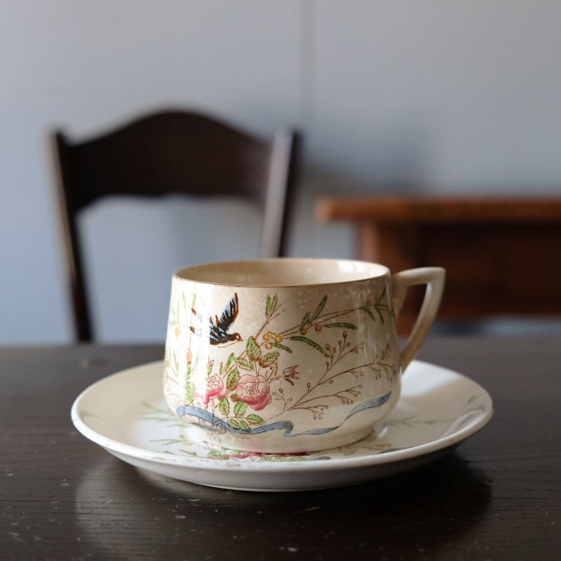 Sarreguemines サルグミンヌ手彩色 カップ&ソーサー b050489 | jine