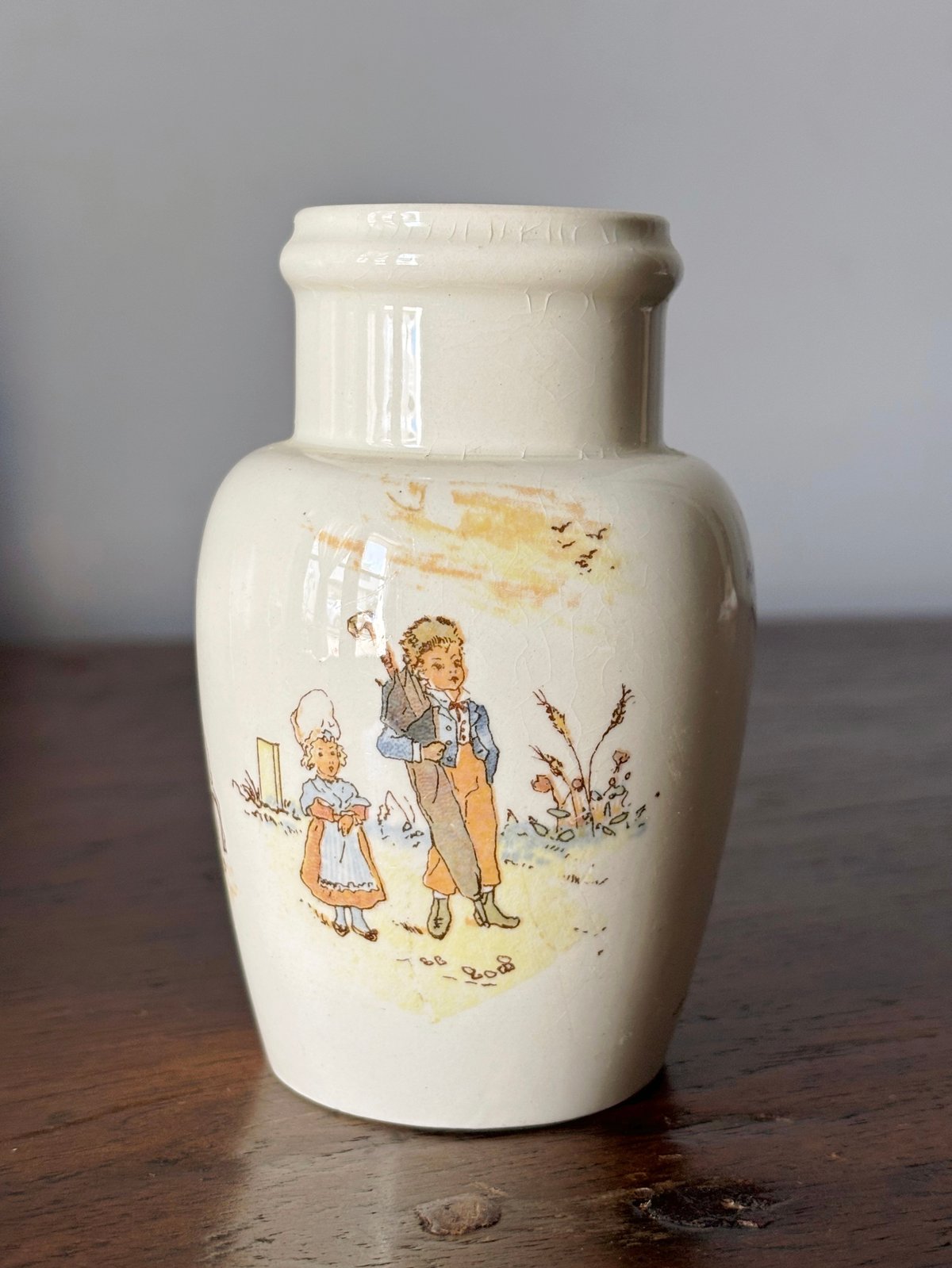 Lunéville リュネヴィル マスタードポット h9.8cm フランス