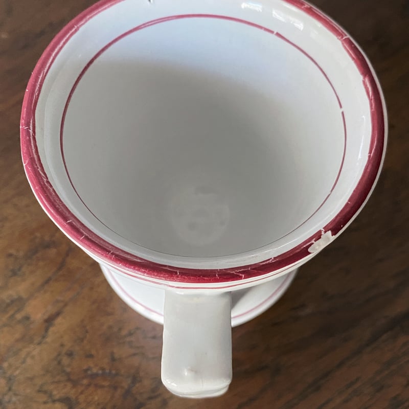 ブリュロ カップ コーヒーカップ 赤線 フランス アンティーク 0501841