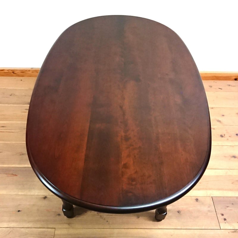 北海道民芸＞サクラ材・楕円形ダイニングテーブル | FUJIWAKAYAMA