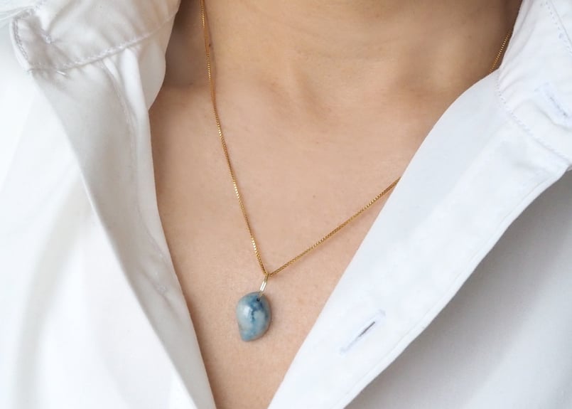 糸魚川青翡翠・ペンダント K10YG | mizunone