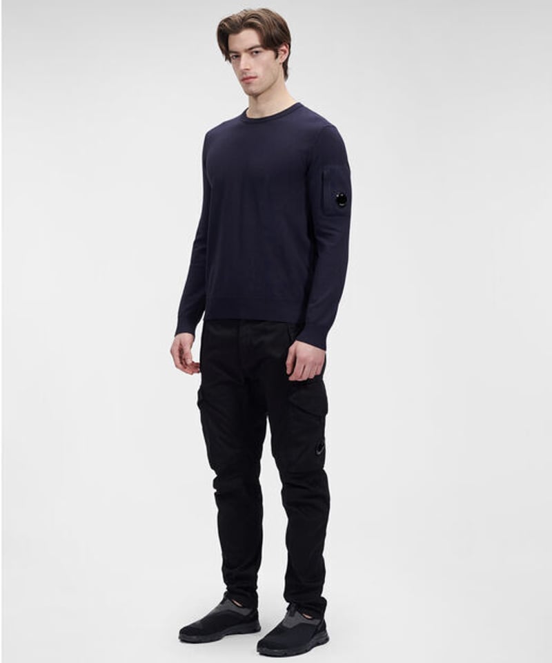C.P.COMPANY】Cotton Crepe Crew Neck Knit | MICH