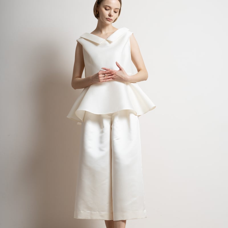 heve サテンフレアガウチョパンツ オリーブ 38 ヘイヴ 【公式通販】