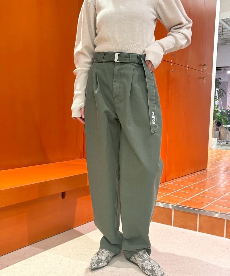 HOLIDAY / DICKIES BELTED 2TUCK PANTS | JURK sho