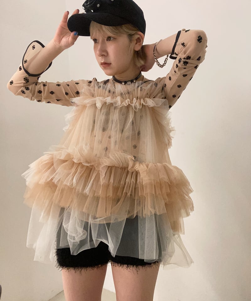 VIVIANO × JURK / Tulle Cami Top | JURK shop tokyo