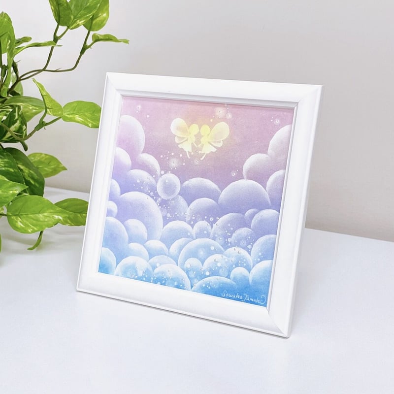 パステルアート│妖精の約束（原画15×15㎝） | Sowaka's GALLERY