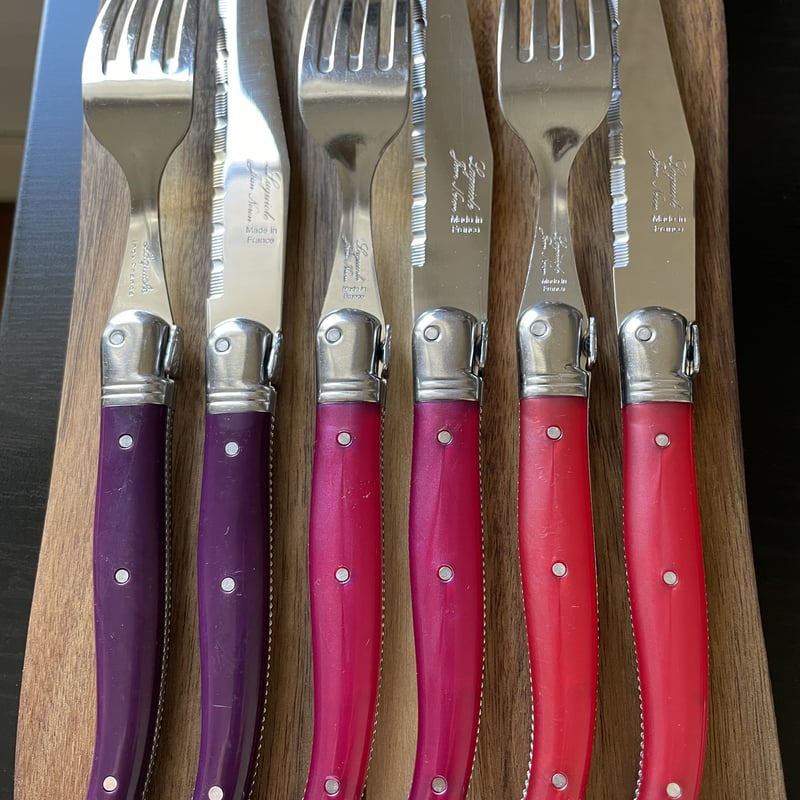 数量限定】LAGUIOLE ラギオール カトラリー 34本セット レッド 赤 数量