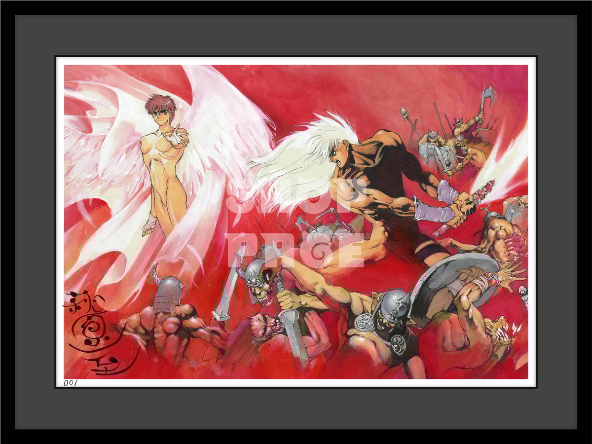 BASTARD!!暗黒の破壊神』複製原画⑩直筆サイン入り/限定100枚【9月