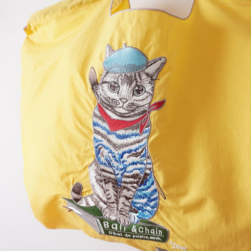 画家のねこ／ Mサイズ【Ball & Chain】エコバッグ | D[di:] web sto